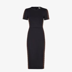 FENDI BLACK PIQUE DRESS